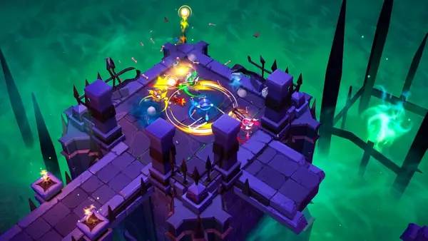 Отображение результата после выполнения миссии в Super Dungeon Bros