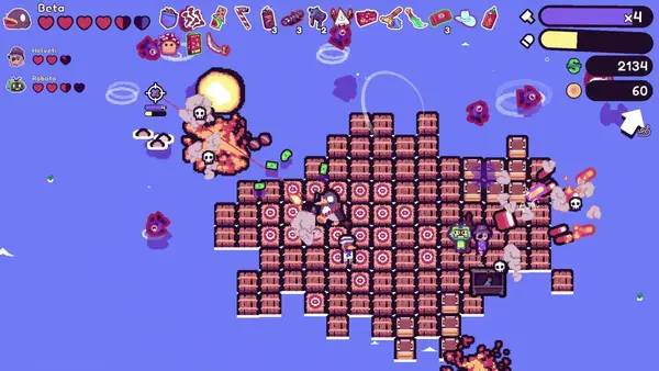 Отображение результата после выполнения миссии в Super Raft Boat Together