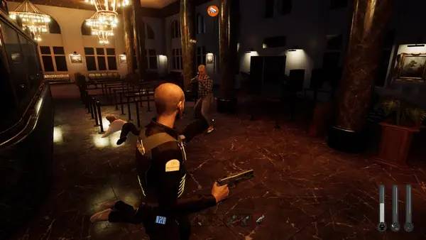Отображение результата после выполнения миссии в Supermarket Security Simulator