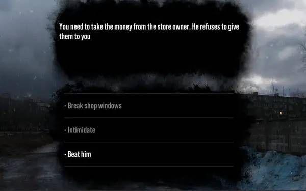 Отображение результата после выполнения миссии в Survive In Russia