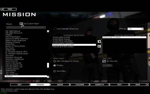 Отображение результата после выполнения миссии в SWAT 4 Elite Force