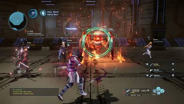 Отображение результата после выполнения миссии в Sword Art Online  Fatal Bullet