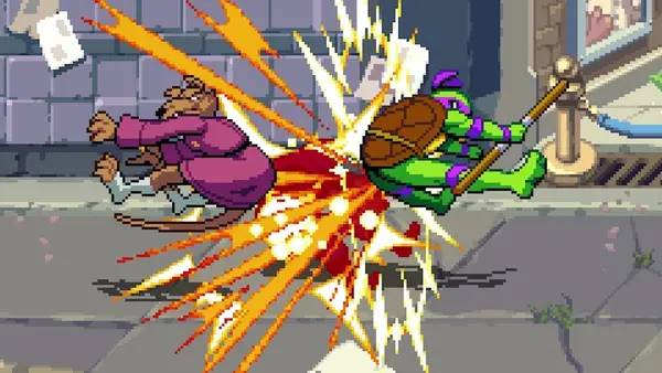 Отображение результата после выполнения миссии в Teenage Mutant Ninja Turtles  Shredder's Revenge