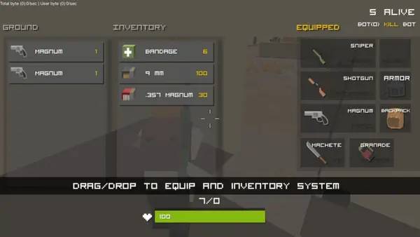 Отображение результата после выполнения миссии в THE DUST  PIXEL SURVIVAL Z BATTLEGROUND