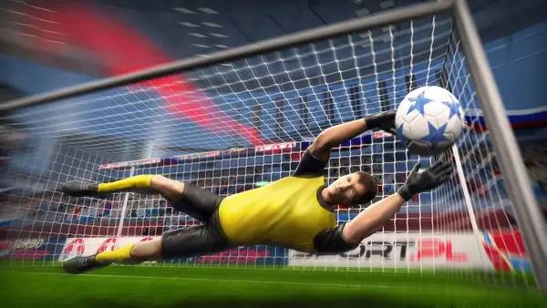 Отображение результата после выполнения миссии в Turbo Soccer VR