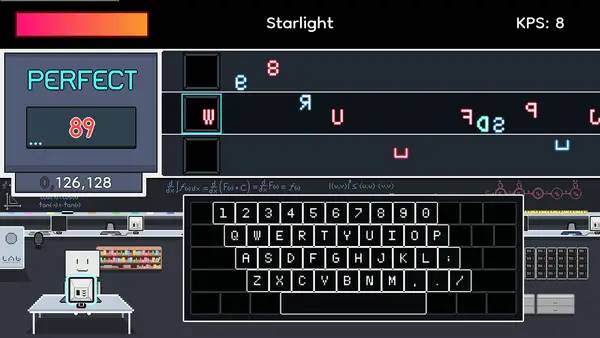 Отображение результата после выполнения миссии в Typing Tempo