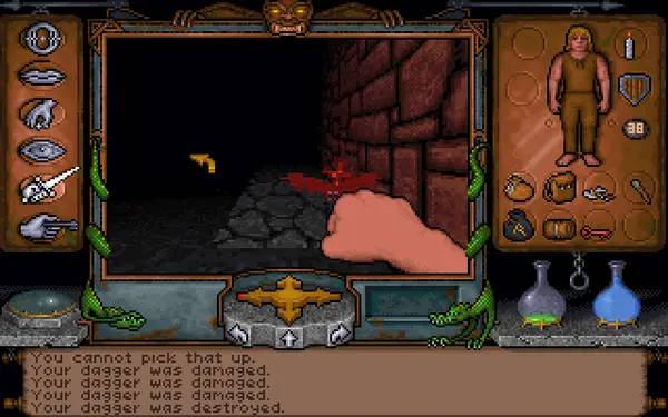Отображение результата после выполнения миссии в Ultima Underworld  The Stygian Abyss