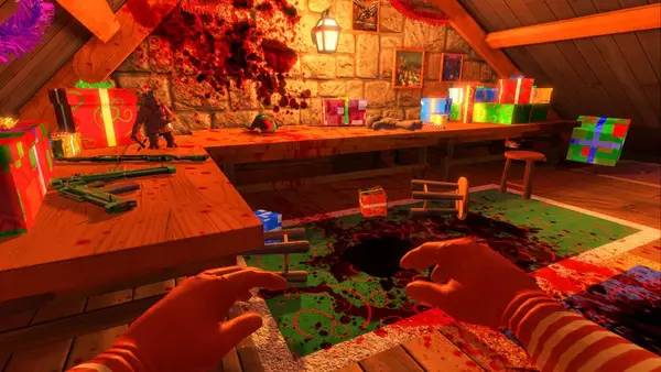 Отображение результата после выполнения миссии в Viscera Cleanup Detail  Santa's Rampage