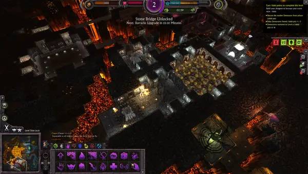 Отображение результата после выполнения миссии в War for the Overworld
