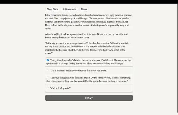 Отображение результата после выполнения миссии в Werewolf  The Apocalypse - The Book of Hungry Names