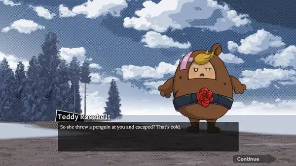 Отображение результата после выполнения миссии в What if George Washington was a Girl 