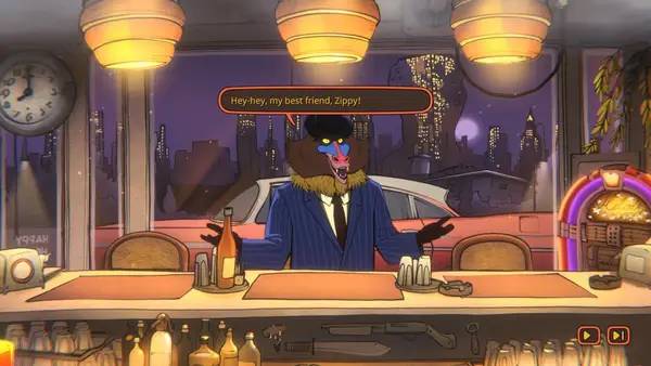 Отображение результата после выполнения миссии в Zipp's Café