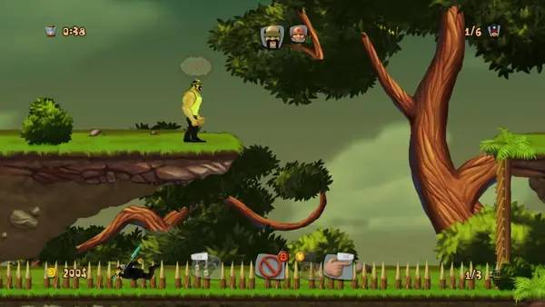 Персонаж A-Men 2 в процессе выполнения задания