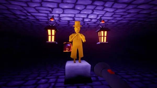 Персонаж A Moustache in the House в процессе выполнения задания