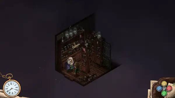 Персонаж A Place for the Unwilling в процессе выполнения задания