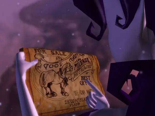 Персонаж A Vampyre Story в процессе выполнения задания