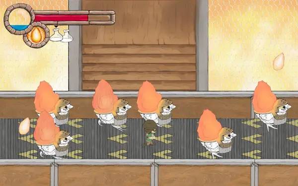 Персонаж Abeline Rush в процессе выполнения задания