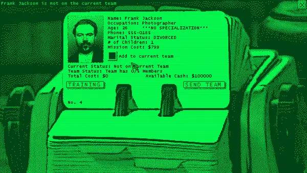 Персонаж Aberration Analyst в процессе выполнения задания