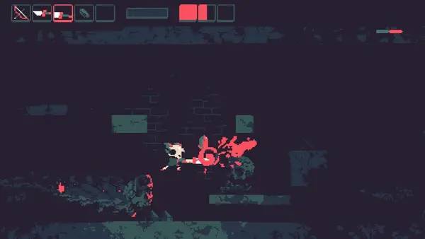 Персонаж Acid Knife в процессе выполнения задания