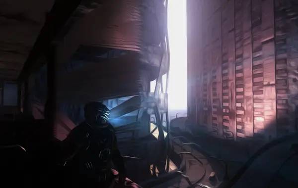 Персонаж Adam Waste в процессе выполнения задания