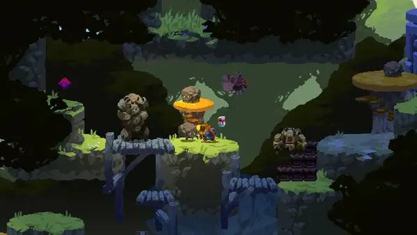 Персонаж Aegis Defenders в процессе выполнения задания