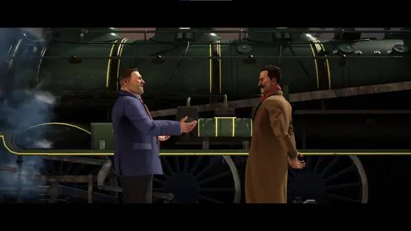 Персонаж Agatha Christie - Murder on the Orient Express в процессе выполнения задания
