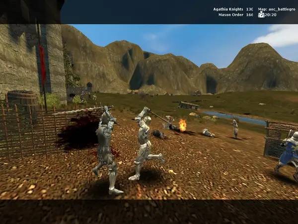 Персонаж Age of Chivalry в процессе выполнения задания