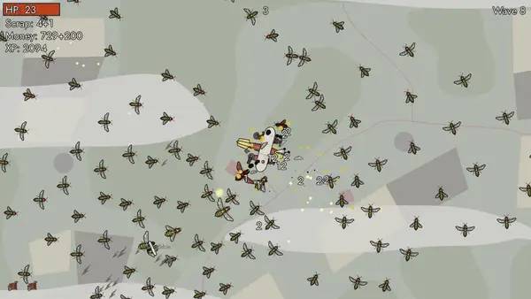 Персонаж Airships Lost Flotilla в процессе выполнения задания