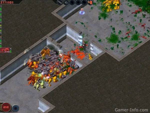 Персонаж Alien Shooter Начало вторжения в процессе выполнения задания