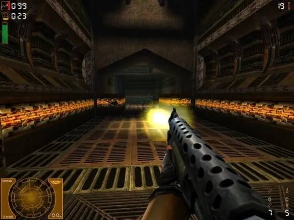 Персонаж Aliens vs Predator 2 Primal Hunt в процессе выполнения задания