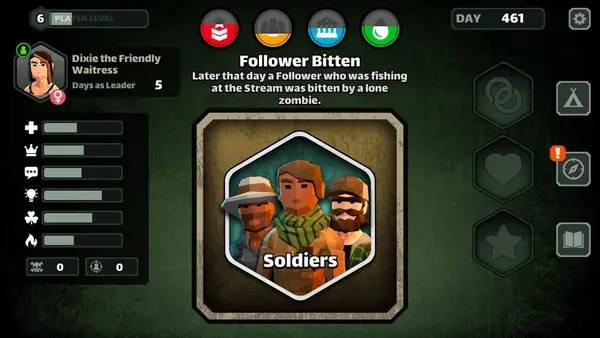 Персонаж Alive 2 Survive  Tales from the Zombie Apocalypse в процессе выполнения задания