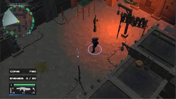 Персонаж Alone in the War в процессе выполнения задания