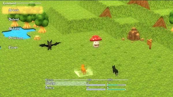 Персонаж amazin' George 2 в процессе выполнения задания