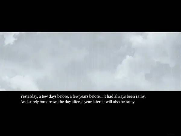 Персонаж Ame no Marginal -Rain Marginal- в процессе выполнения задания