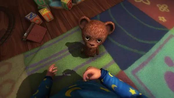 Персонаж Among the Sleep - Enhanced Edition в процессе выполнения задания