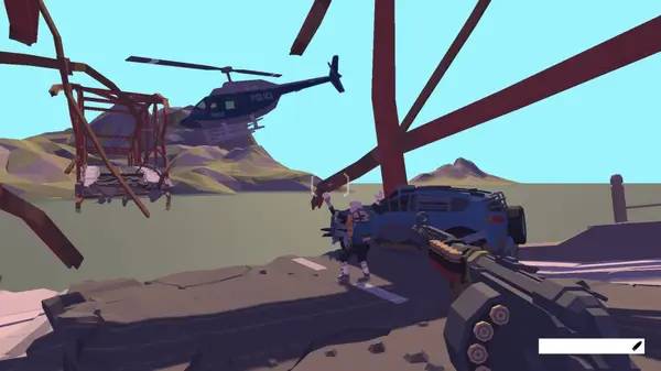 Персонаж Among the zombies в процессе выполнения задания