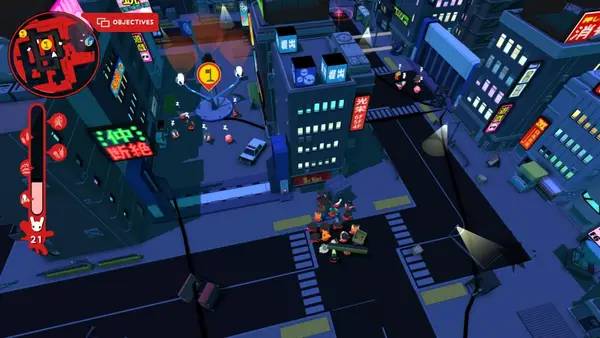 Персонаж Anarcute в процессе выполнения задания