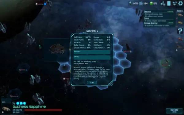 Персонаж Ancient Frontier в процессе выполнения задания