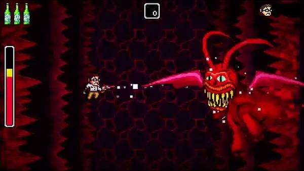 Персонаж Angry Video Game Nerd 1 and 2 Deluxe в процессе выполнения задания