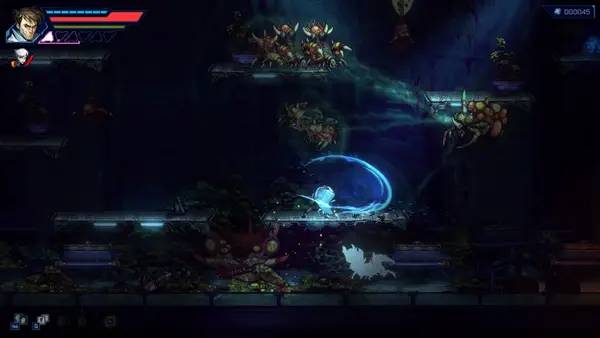 Персонаж Anima Flux в процессе выполнения задания