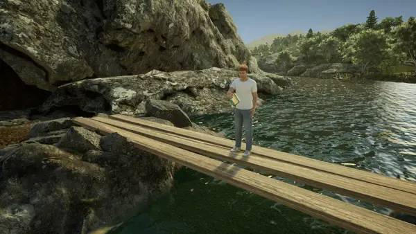 Персонаж Animal Doctor в процессе выполнения задания