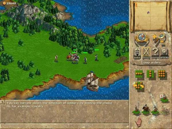 Персонаж Anno 1602 в процессе выполнения задания