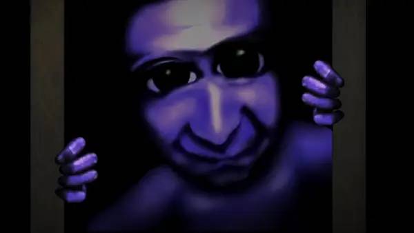 Персонаж Aooni The Horror of Blueberry Onsen в процессе выполнения задания
