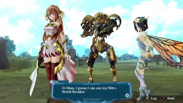 Персонаж Ar Nosurge - Ode To An Unborn Star в процессе выполнения задания