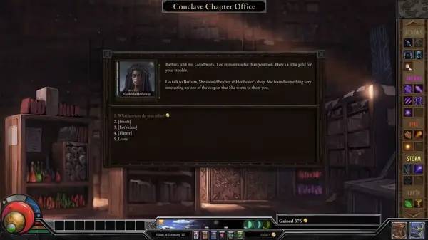 Персонаж Archmage Rises в процессе выполнения задания