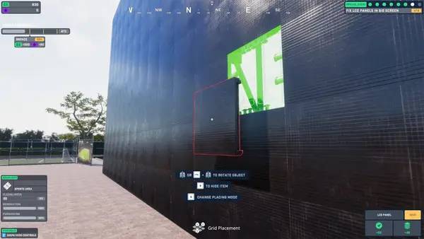 Персонаж Arena Renovation в процессе выполнения задания