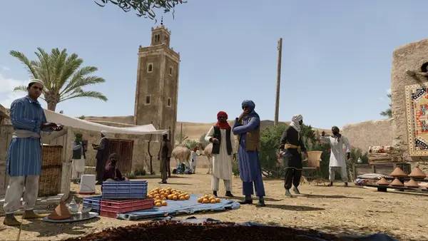 Персонаж Arma 3 Western Sahara в процессе выполнения задания