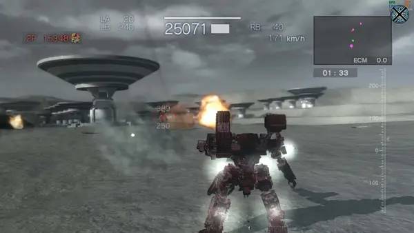 Персонаж Armored Core  For Answer в процессе выполнения задания