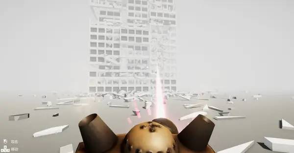 Персонаж Art of Destruction в процессе выполнения задания