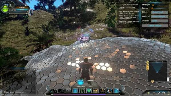 Персонаж Astral Terra в процессе выполнения задания